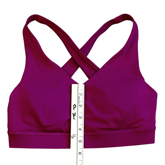 Lululemon Sports Bra Womens 6 Small Pink Envital Medium Support W/Removable Pads - Picture 5 of 7